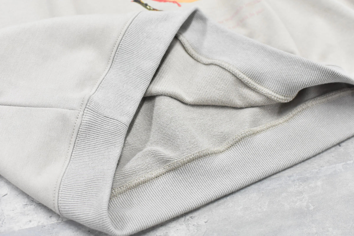 【New Rose】　Embroidery Wrinklework Sweatshirt / print
