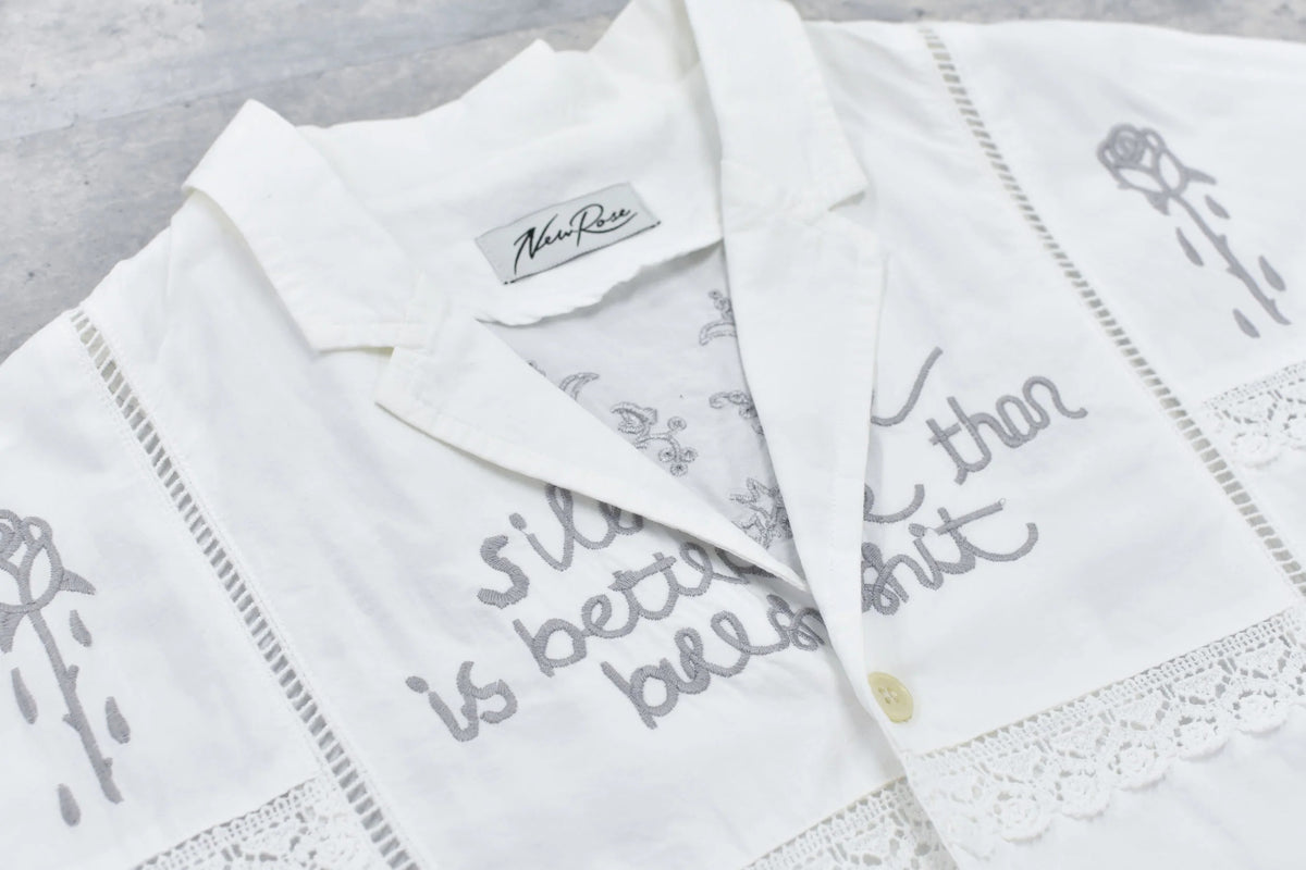 【New Rose】　【Restock】Ladder Race×Embroidery Jacket