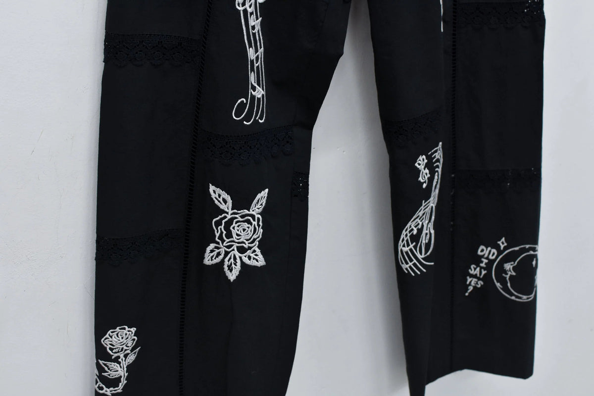 【New Rose】　Ladder Race×Embroidery Pants