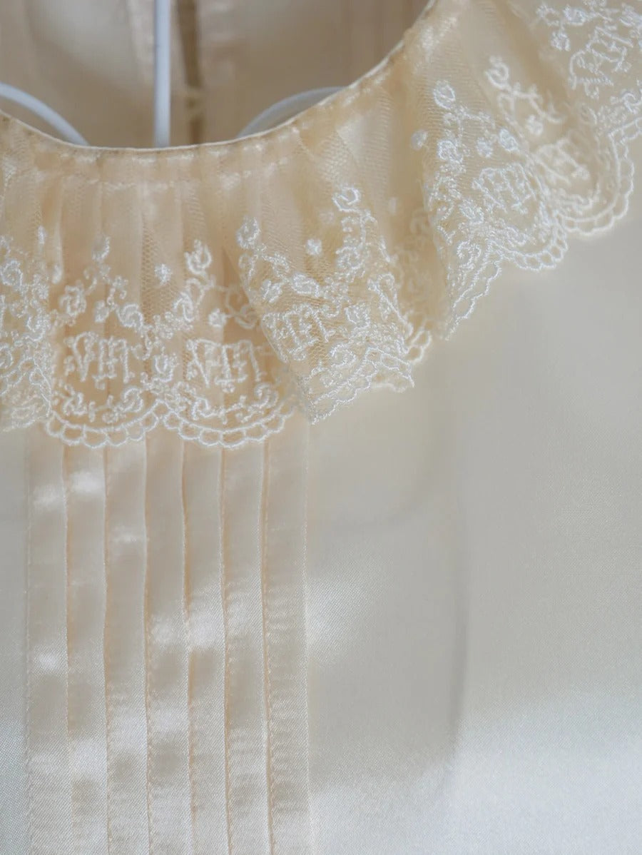[Victorian maiden] Victorian Maiden Premiere Satin Yoke Color Cream/Black