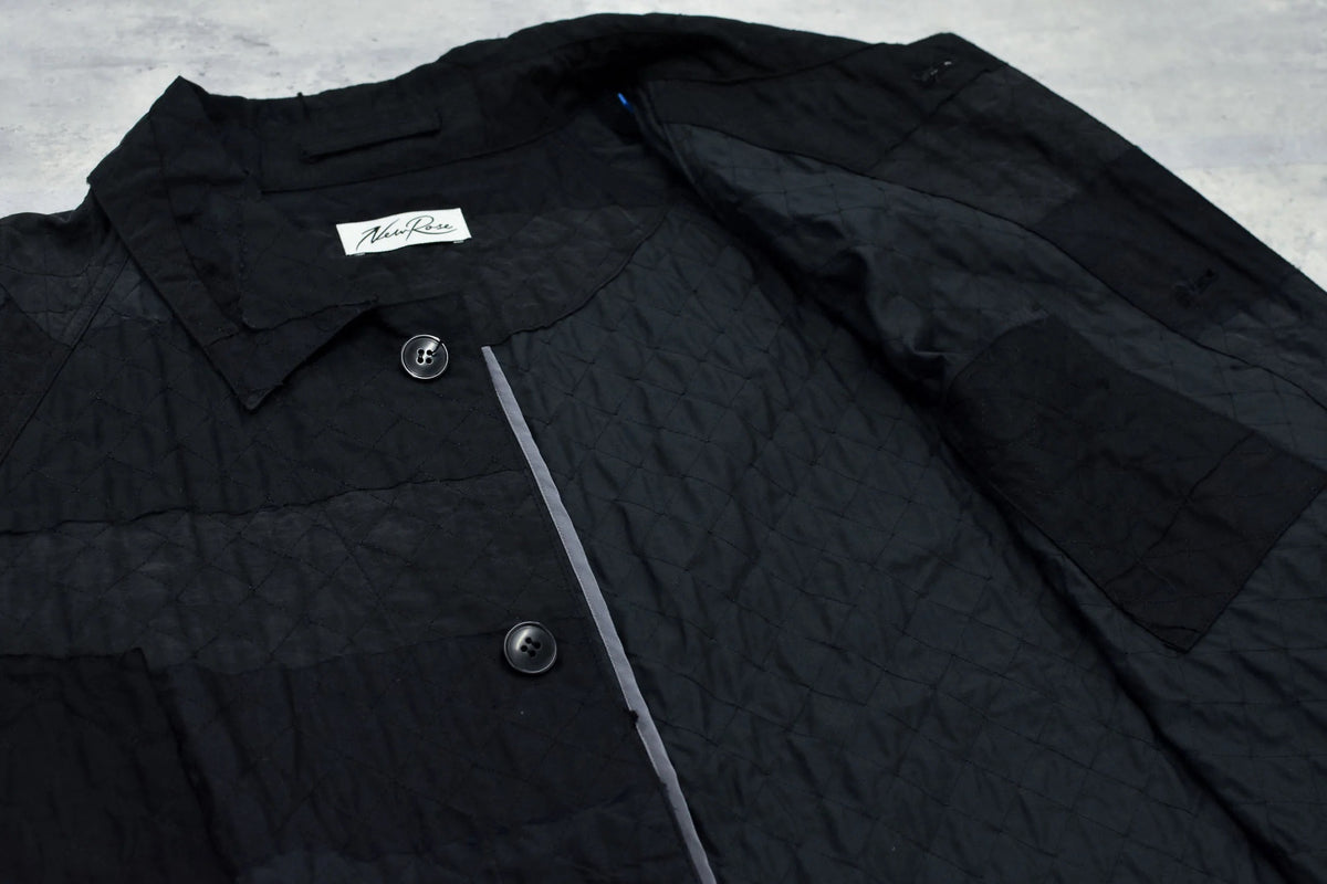 【New Rose】　Patchwork Quilt Raglan Sleeve Coat