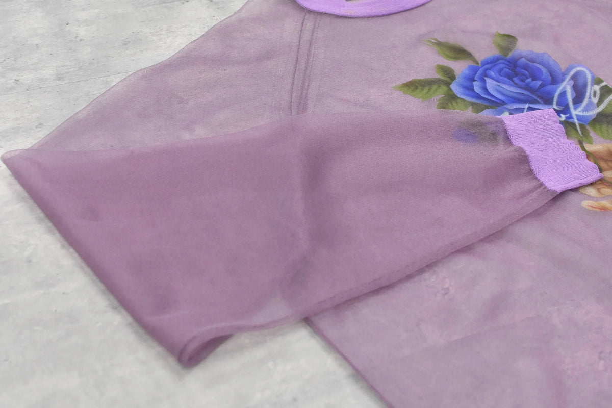 【New Rose】　Sheer Knit Pullover / Airbrush
