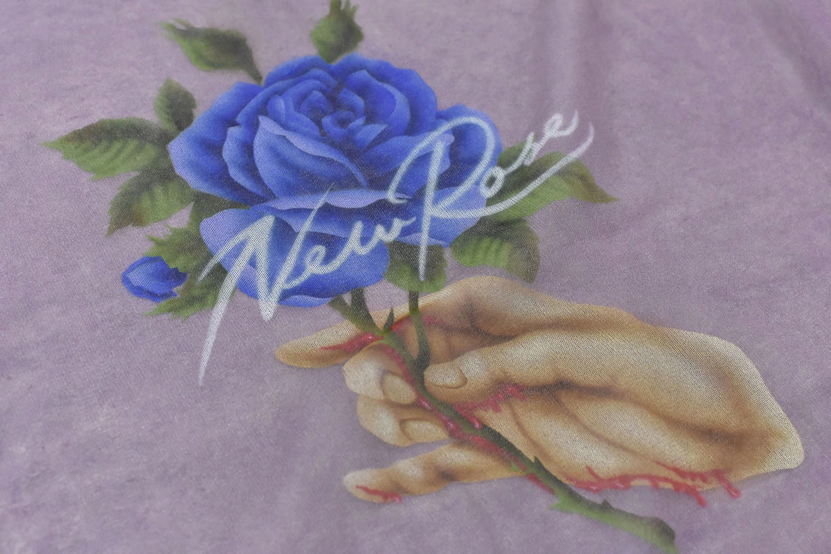 【New Rose】　Sheer Knit Pullover / Airbrush