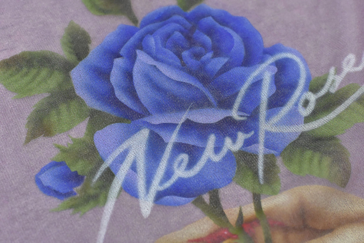 【New Rose】　Sheer Knit Pullover / Airbrush