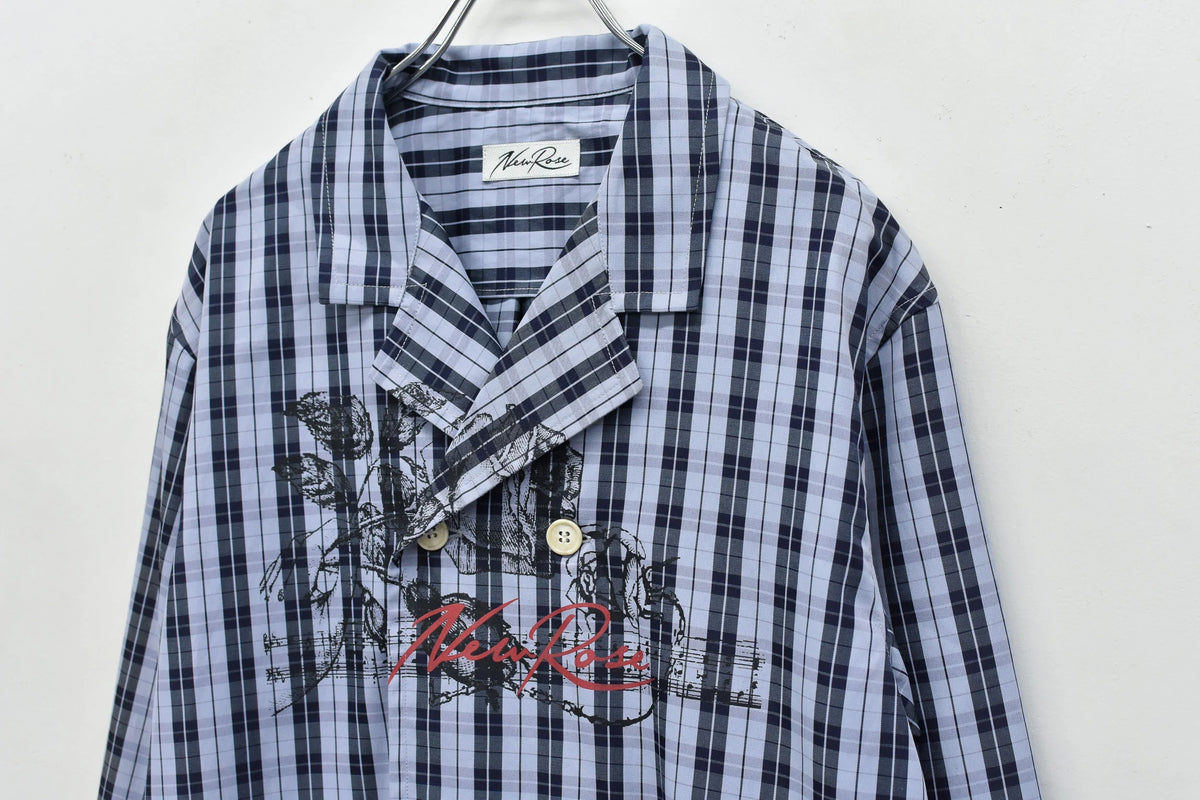 【New Rose】　Pajama Jacket / Embroidery,Print