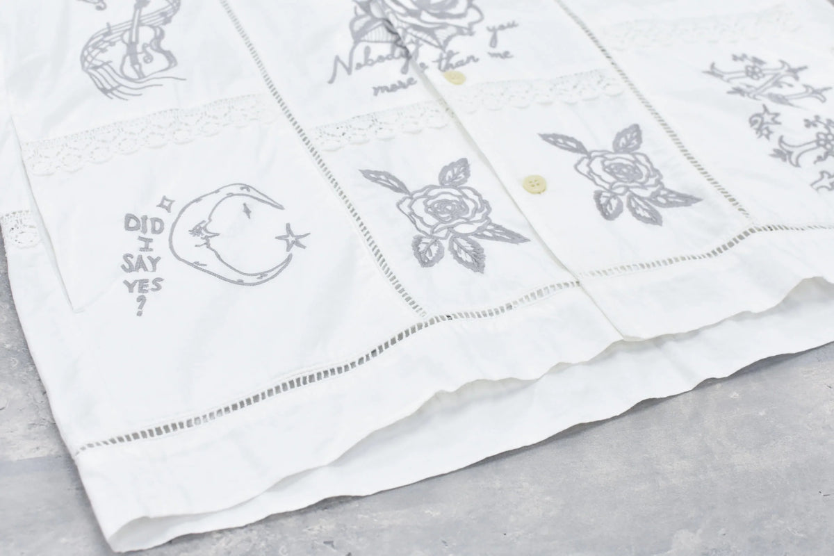 【New Rose】　【Restock】Ladder Race×Embroidery Jacket