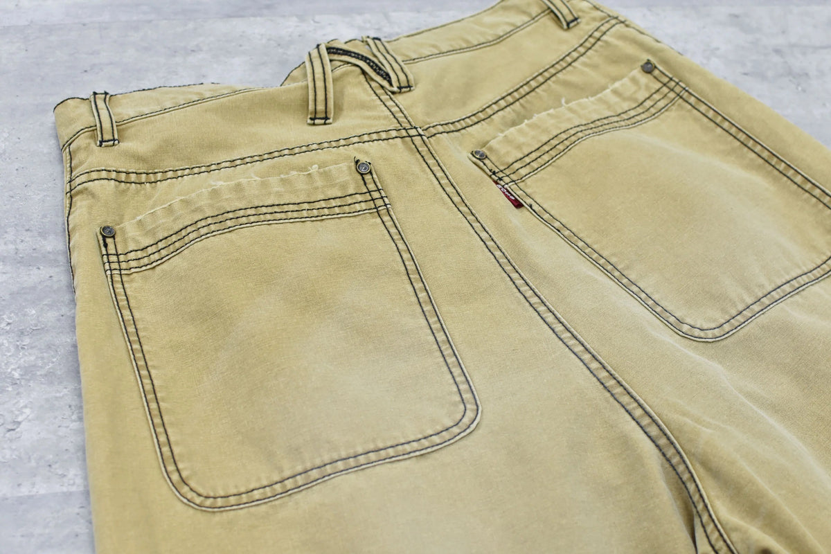 【New Rose】　【New Color ! 】Fold The Waist Pants  ¥