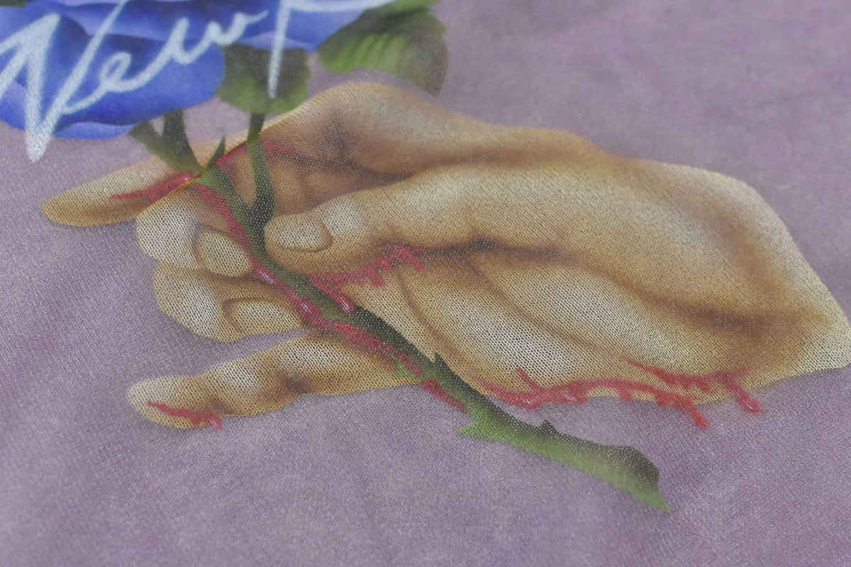 【New Rose】　Sheer Knit Pullover / Airbrush