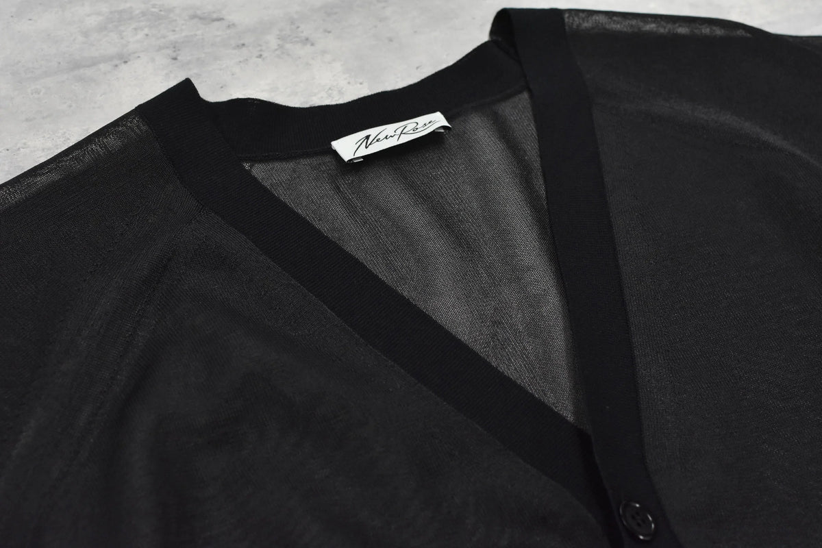 【New Rose】　Sheer Knit Cardigan / Airbrush