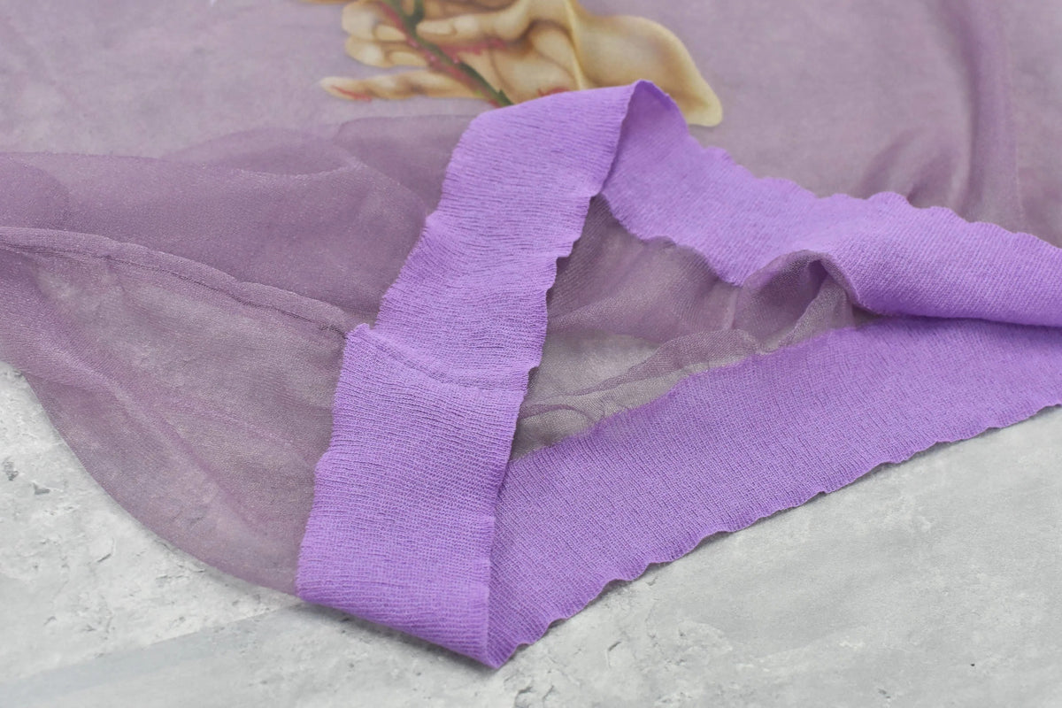 【New Rose】　Sheer Knit Pullover / Airbrush