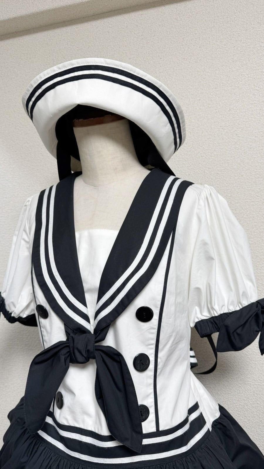 【Physical Drop】フィジカルドロップ　ノスタルジックセーラーハット【白】