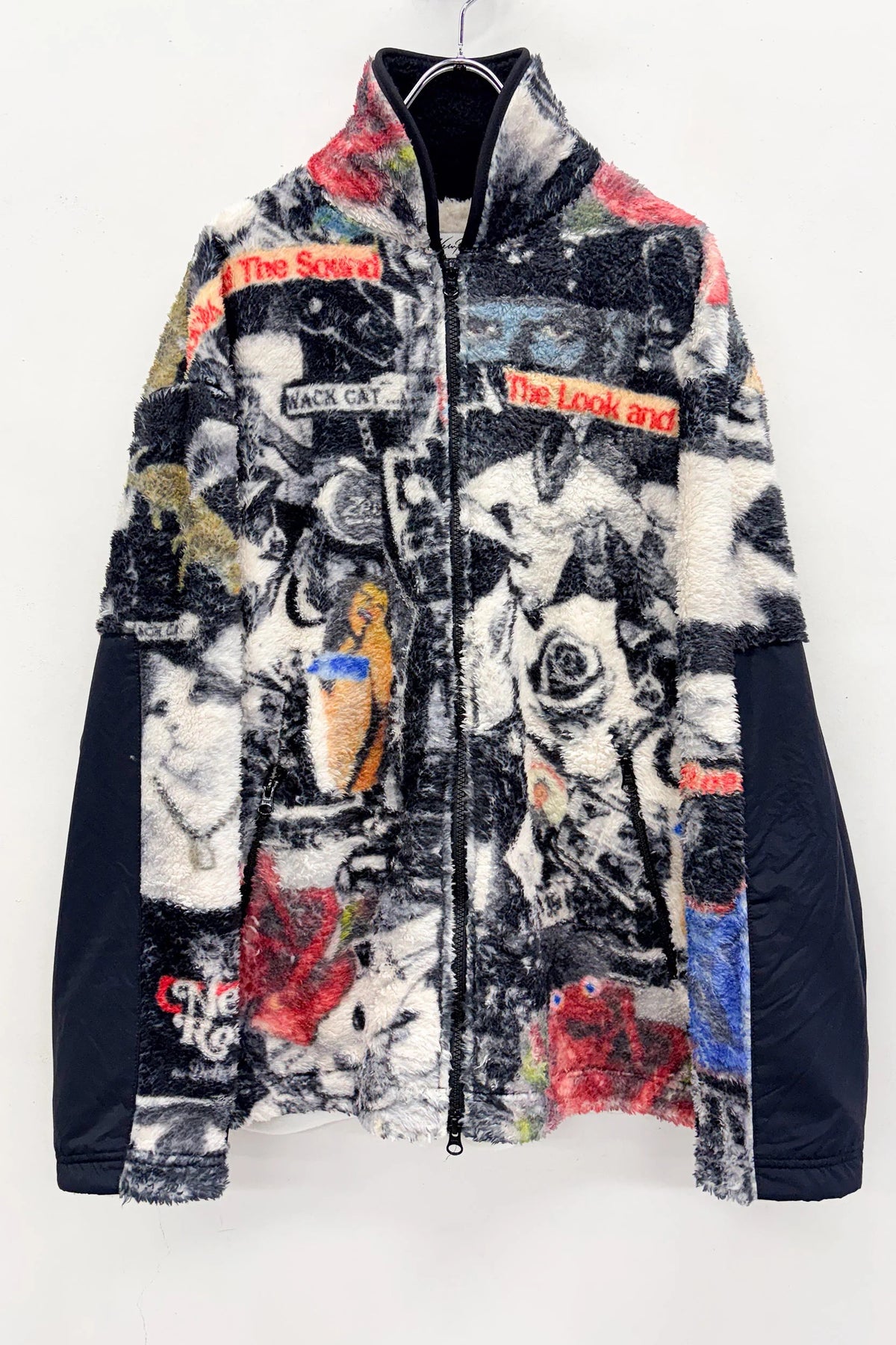 【New Rose】　FLEECE ZIP UP BLOUSON / all-over print