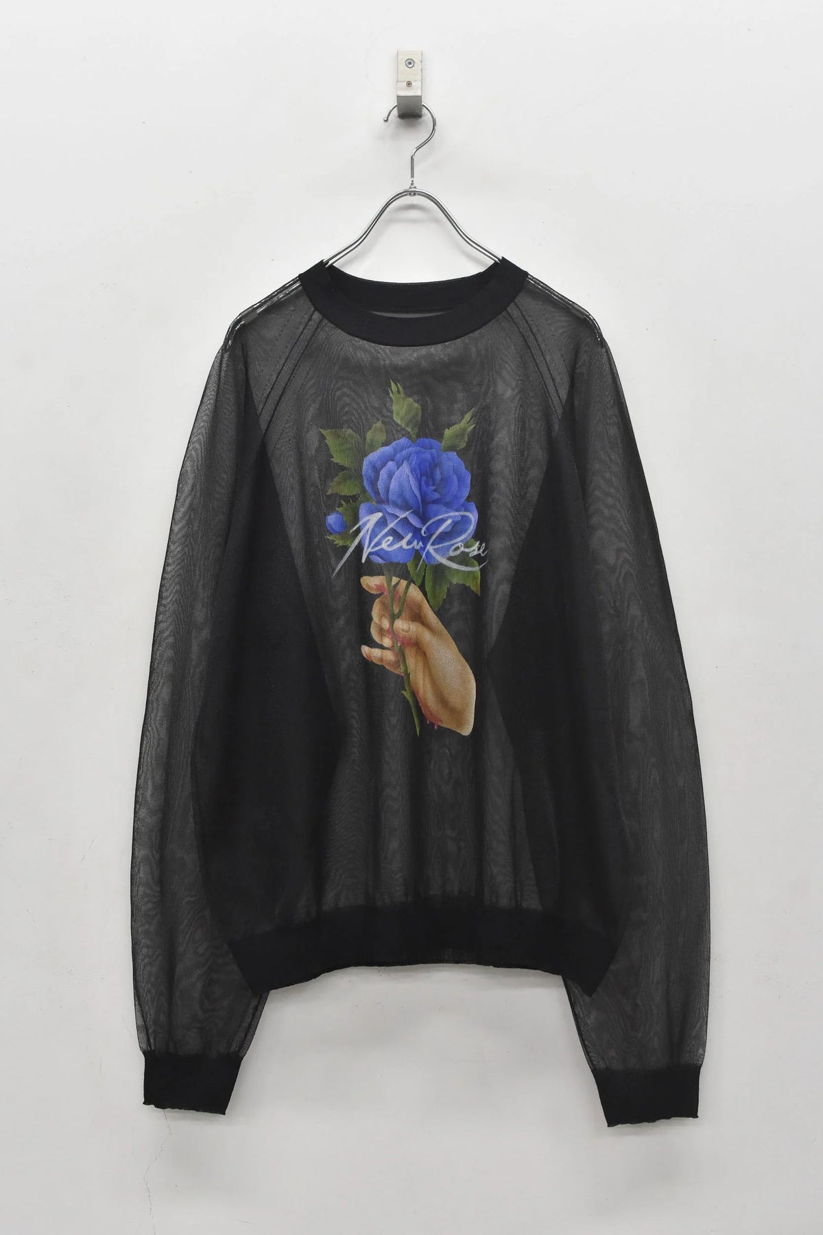 【New Rose】　Sheer Knit Pullover / Airbrush