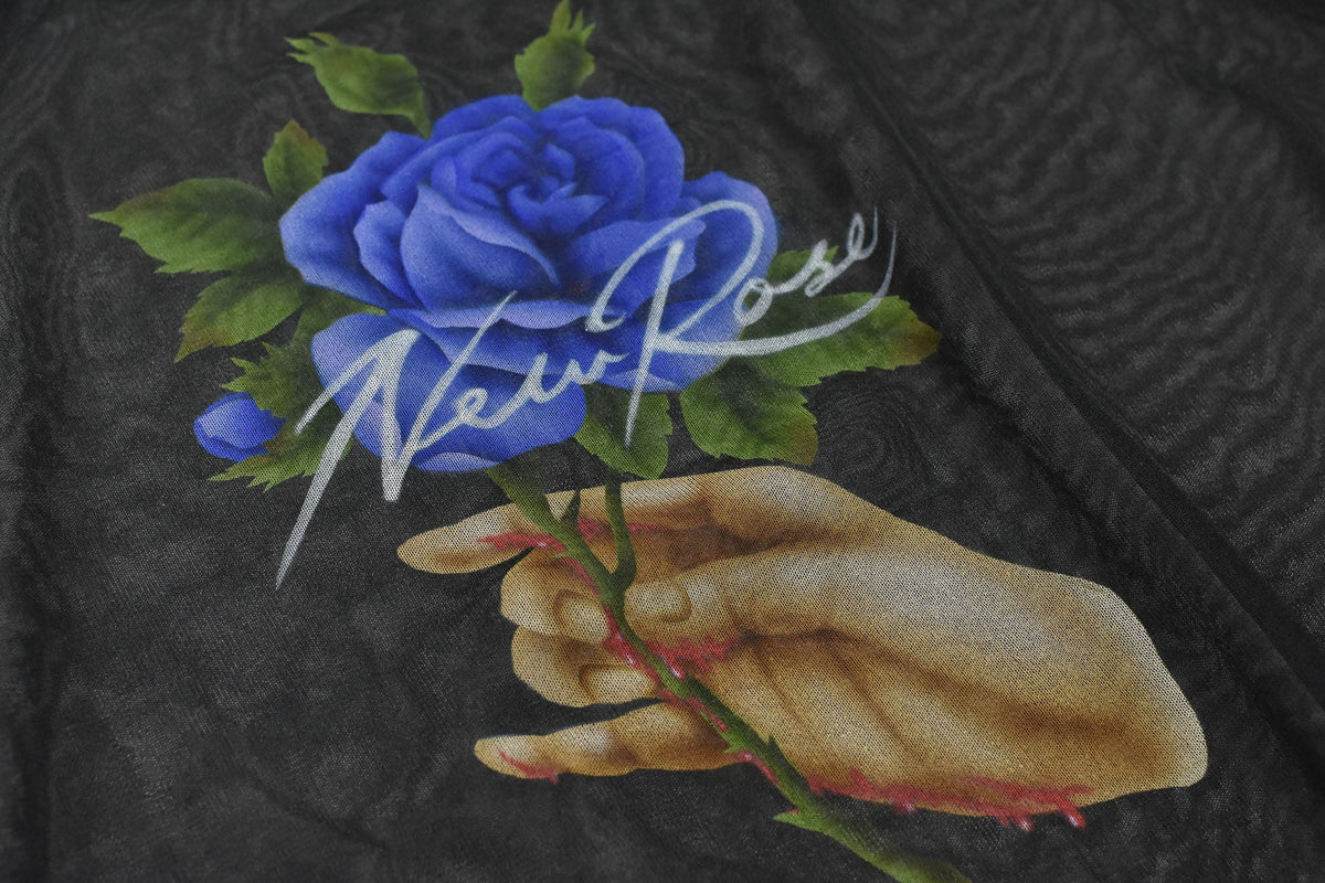 【New Rose】　Sheer Knit Pullover / Airbrush