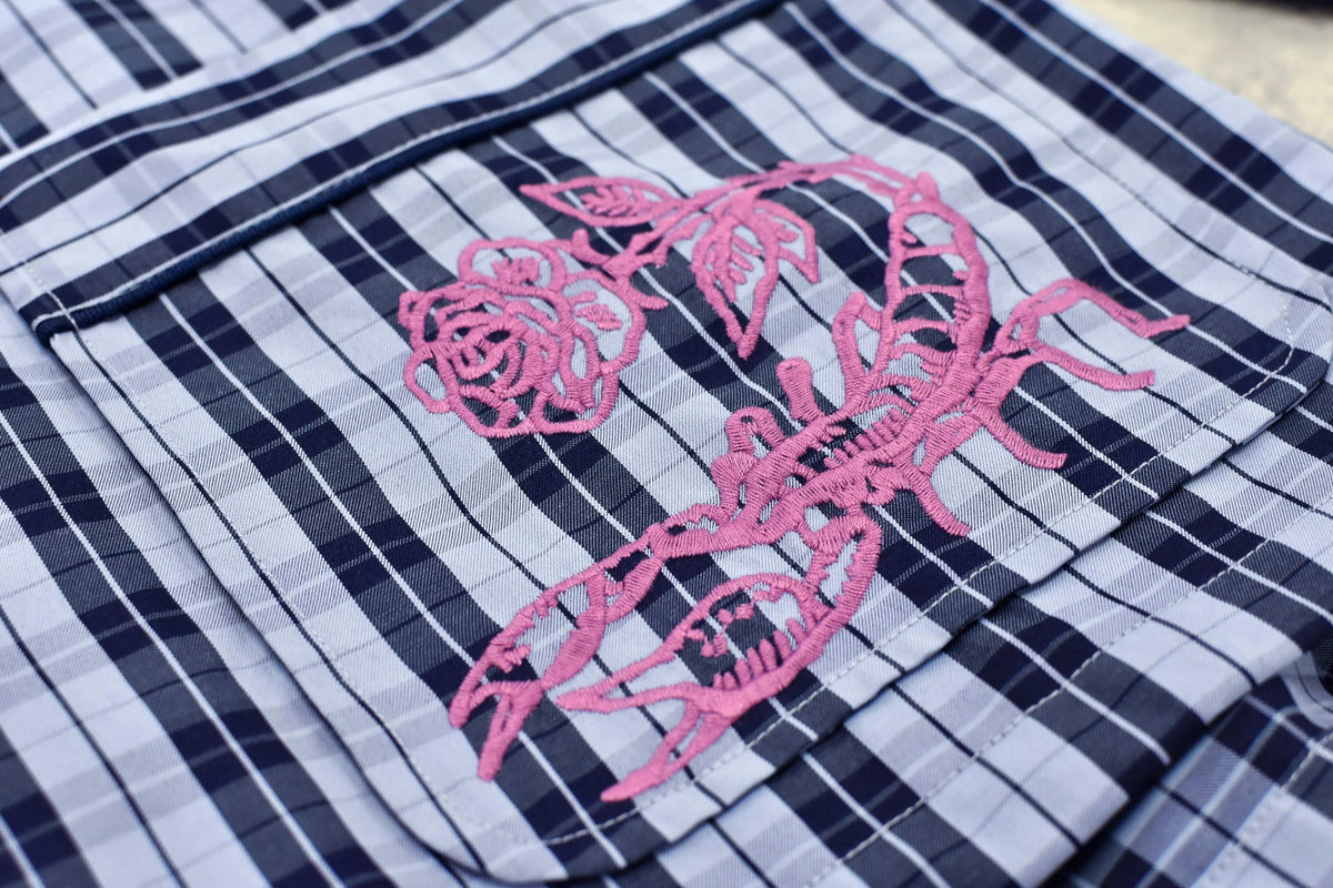 【New Rose】　Pajama Jacket / Embroidery,Print