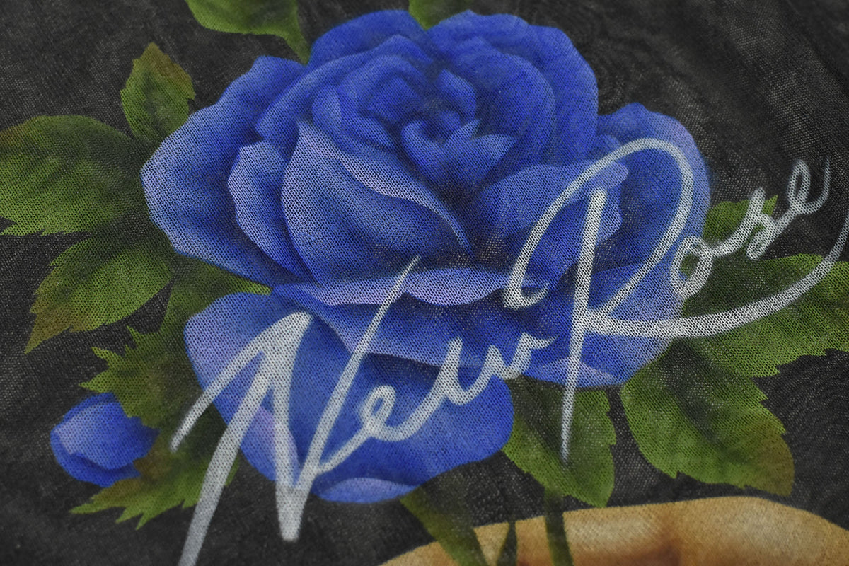 【New Rose】　Sheer Knit Pullover / Airbrush