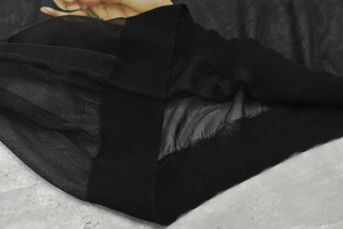 【New Rose】　Sheer Knit Pullover / Airbrush