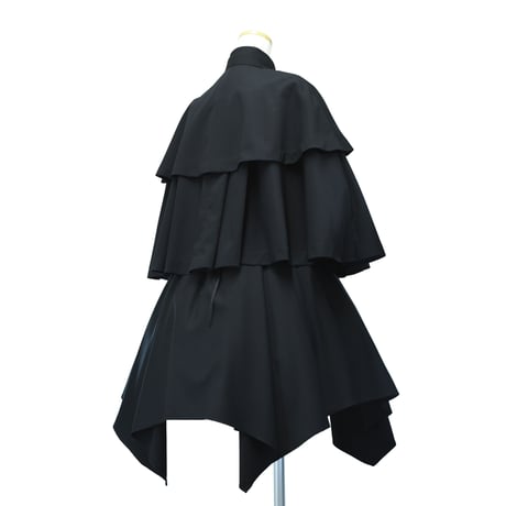 【Sheglit】シェグリット　●予約●"Nightmare"レイヤードケープ　ブラック