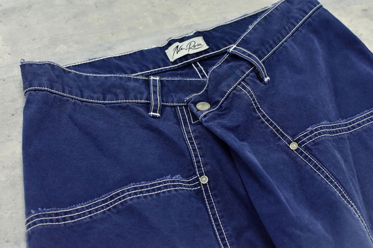 【New Rose】　【New Color ! 】Fold The Waist Pants  ¥