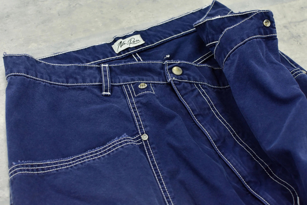【New Rose】　【New Color ! 】Fold The Waist Pants  ¥