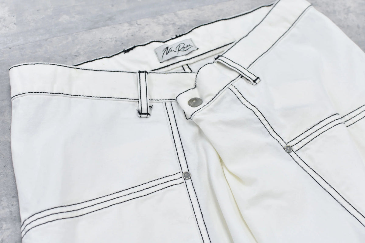 【New Rose】　【New Color ! 】Fold The Waist Pants  ¥