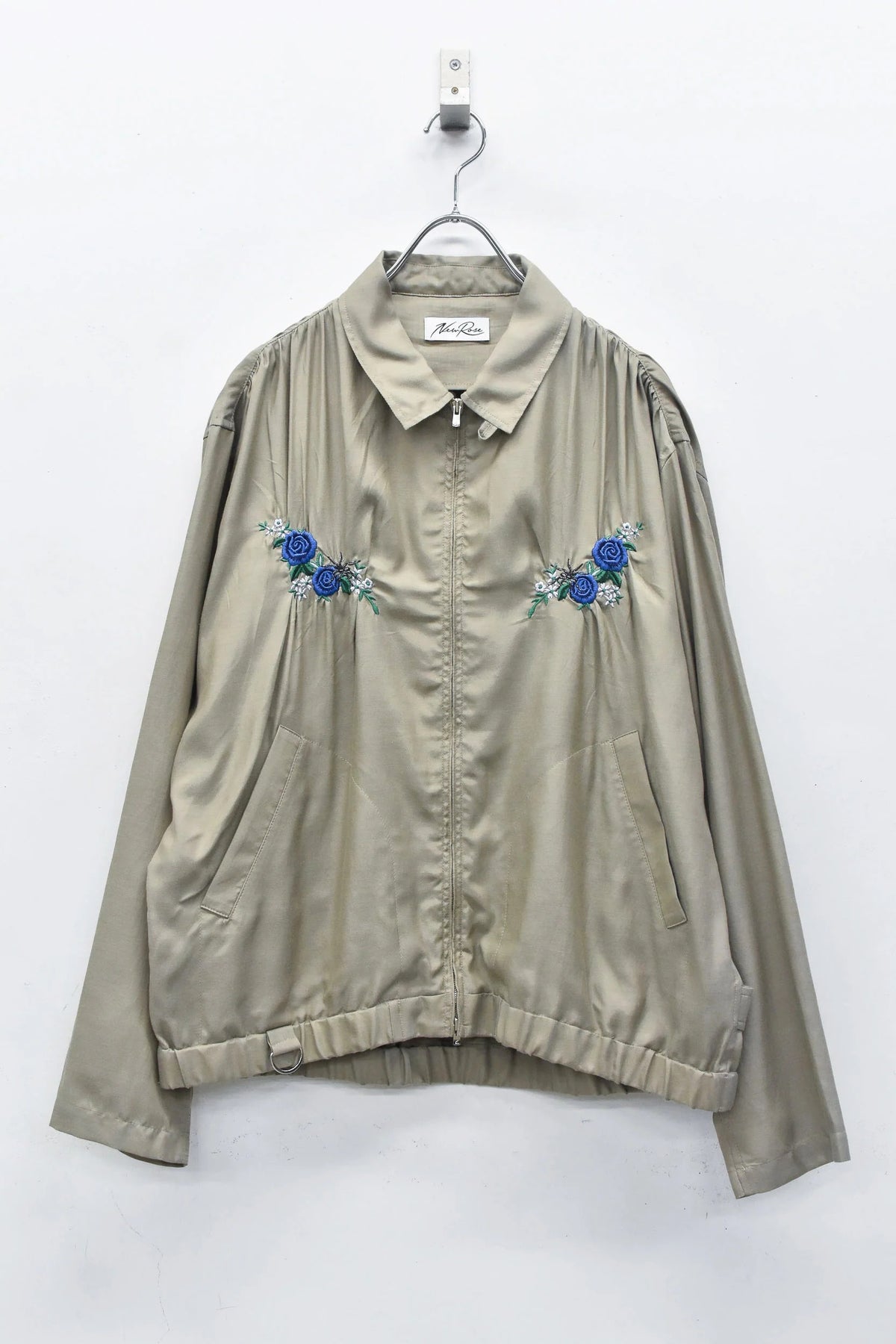 【New Rose】　Embroidery Wrinklework Blouson