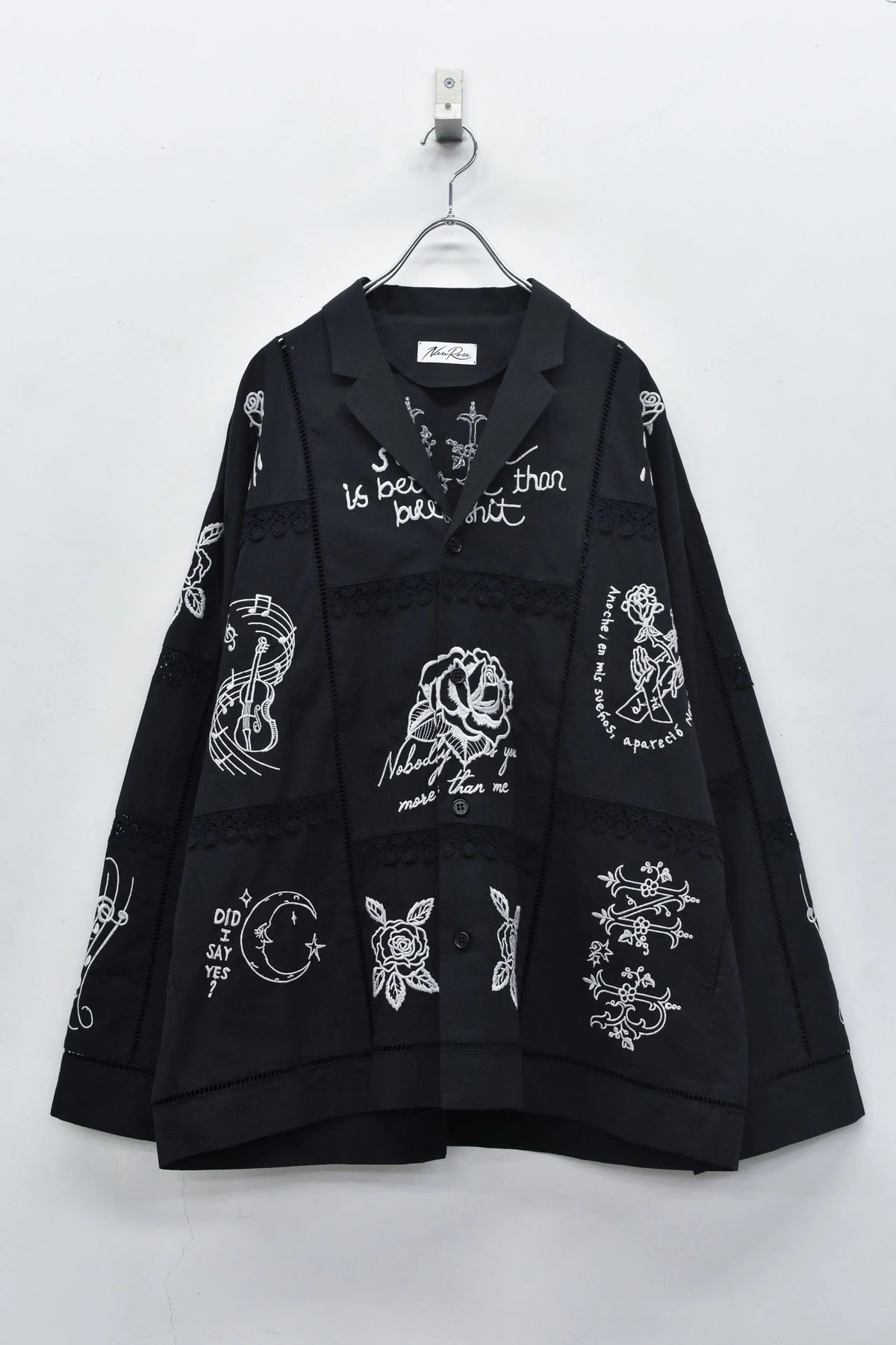 【New Rose】　【Restock】Ladder Race×Embroidery Jacket