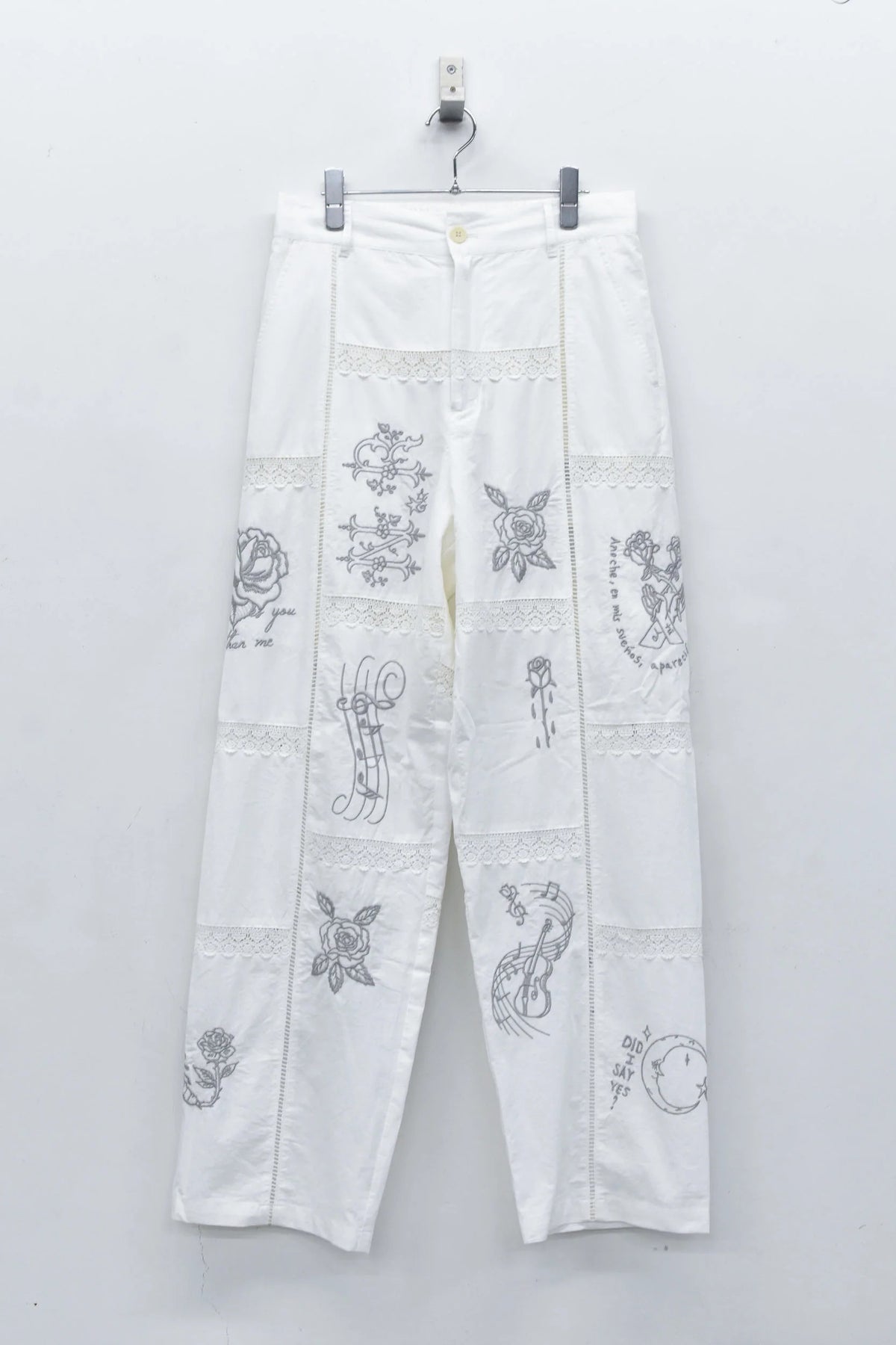 【New Rose】　Ladder Race×Embroidery Pants