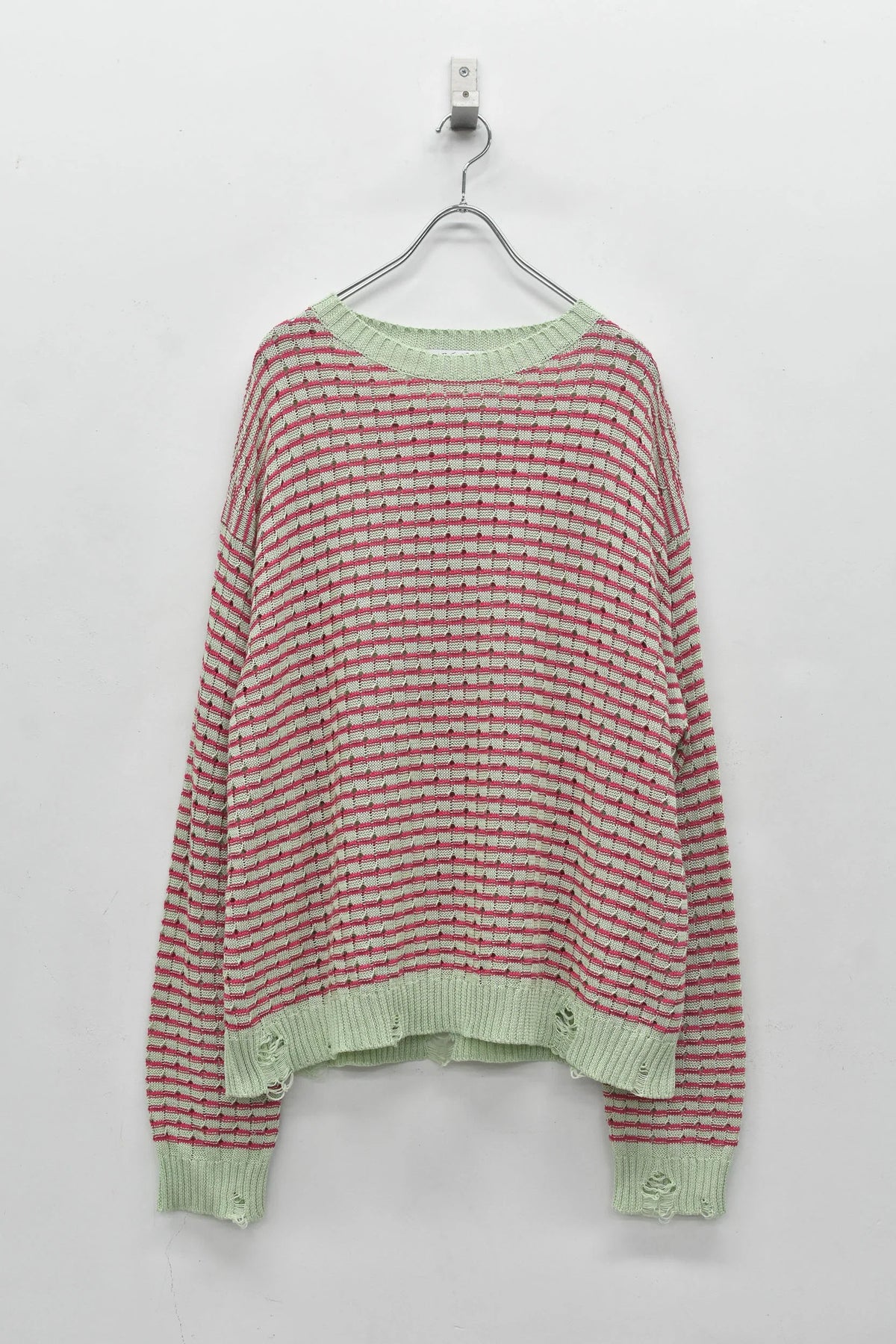 【New Rose】　Links Knitting Destroy Pullover