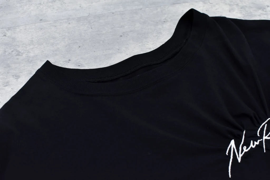 【New Rose】　Embroidery Wrinklework T-shirt