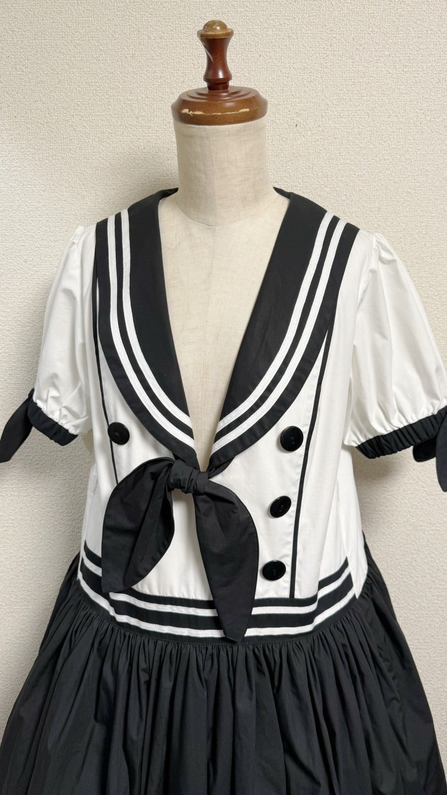 【Physical Drop】フィジカルドロップ　ノスタルジックセーラーワンピース【レギュラーサイズ・コンビ色・ノーマル丈】