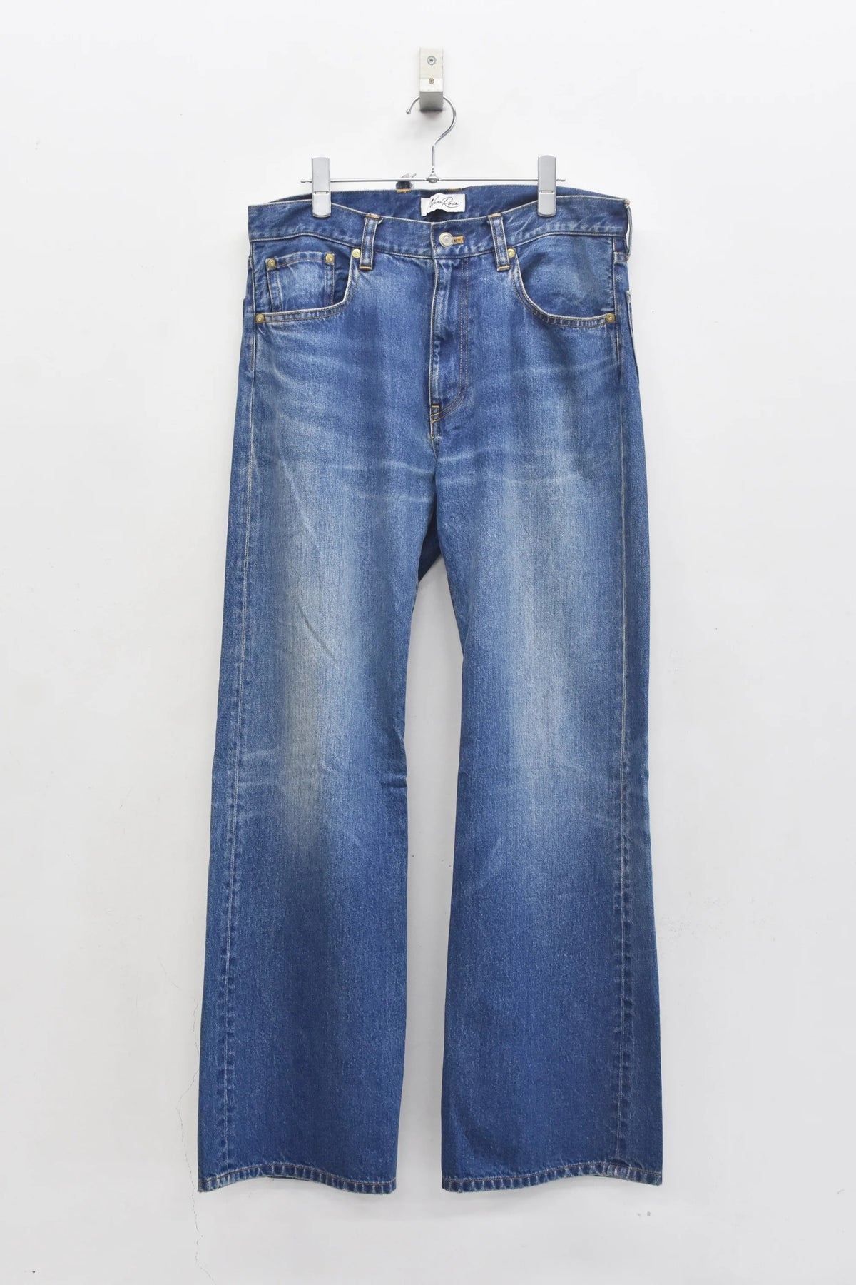 [New Rose]★Now accepting reservations★MIDDLE FIT FLARE PANTS (Distressed finish)