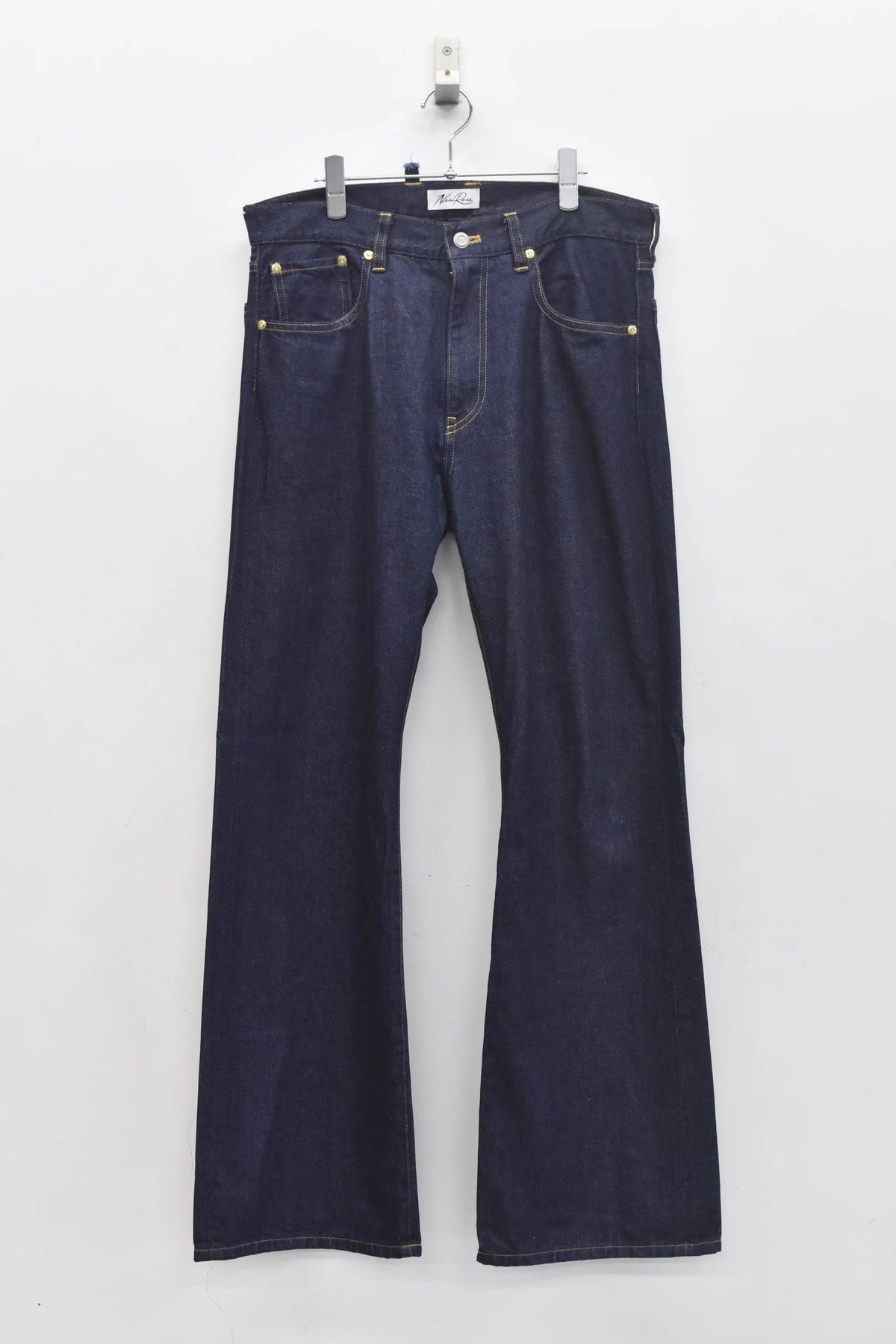 [New Rose]★Now accepting reservations★MIDDLE FIT FLARE PANTS (wash finish)Navy