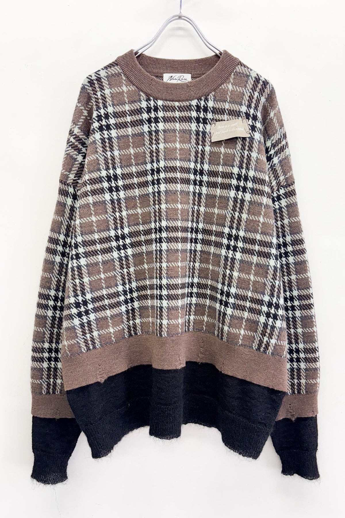 【New Rose】　CHECK JACQUARD × MOHAIR
