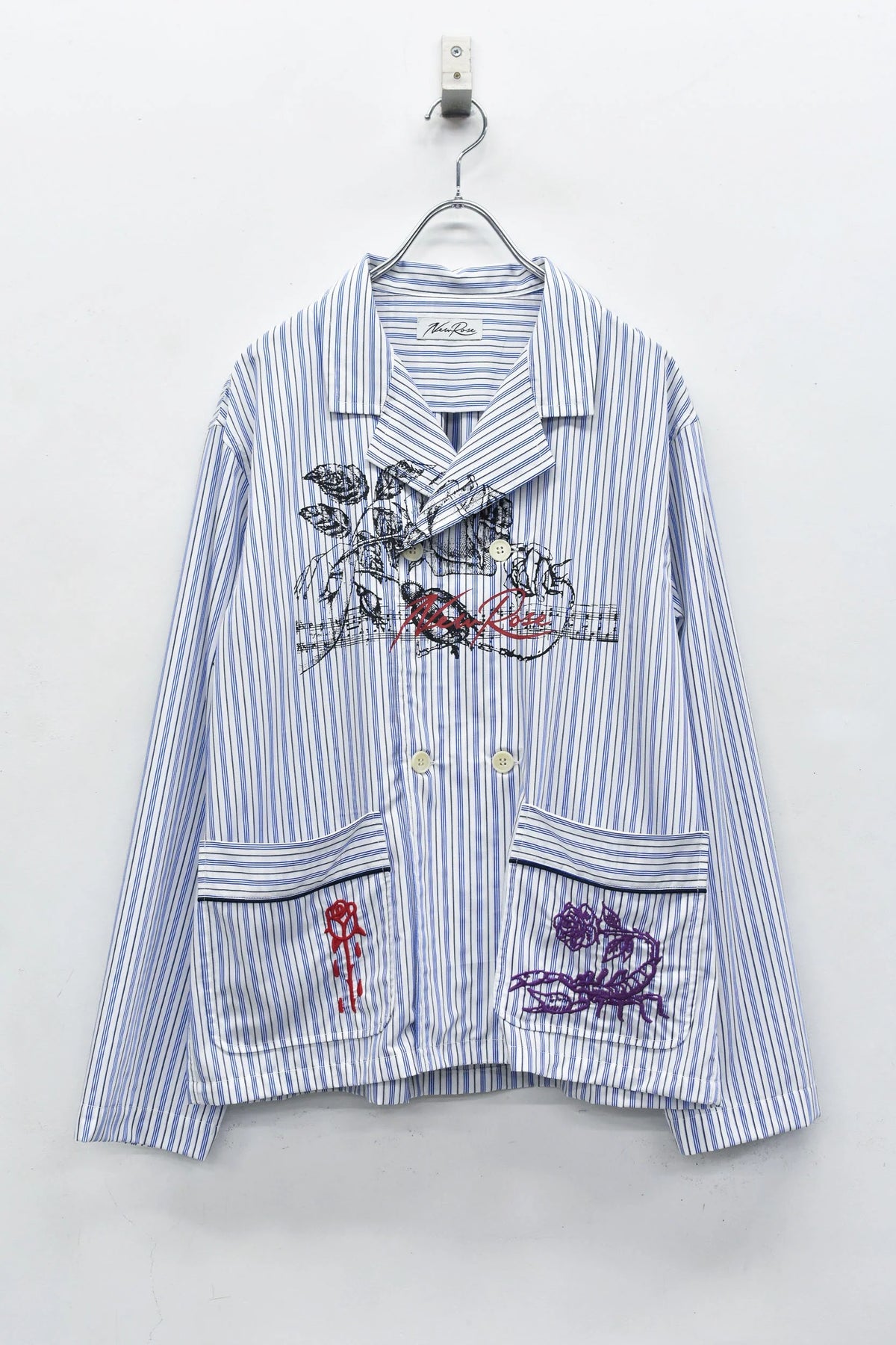 【New Rose】　Pajama Jacket / Embroidery,Print