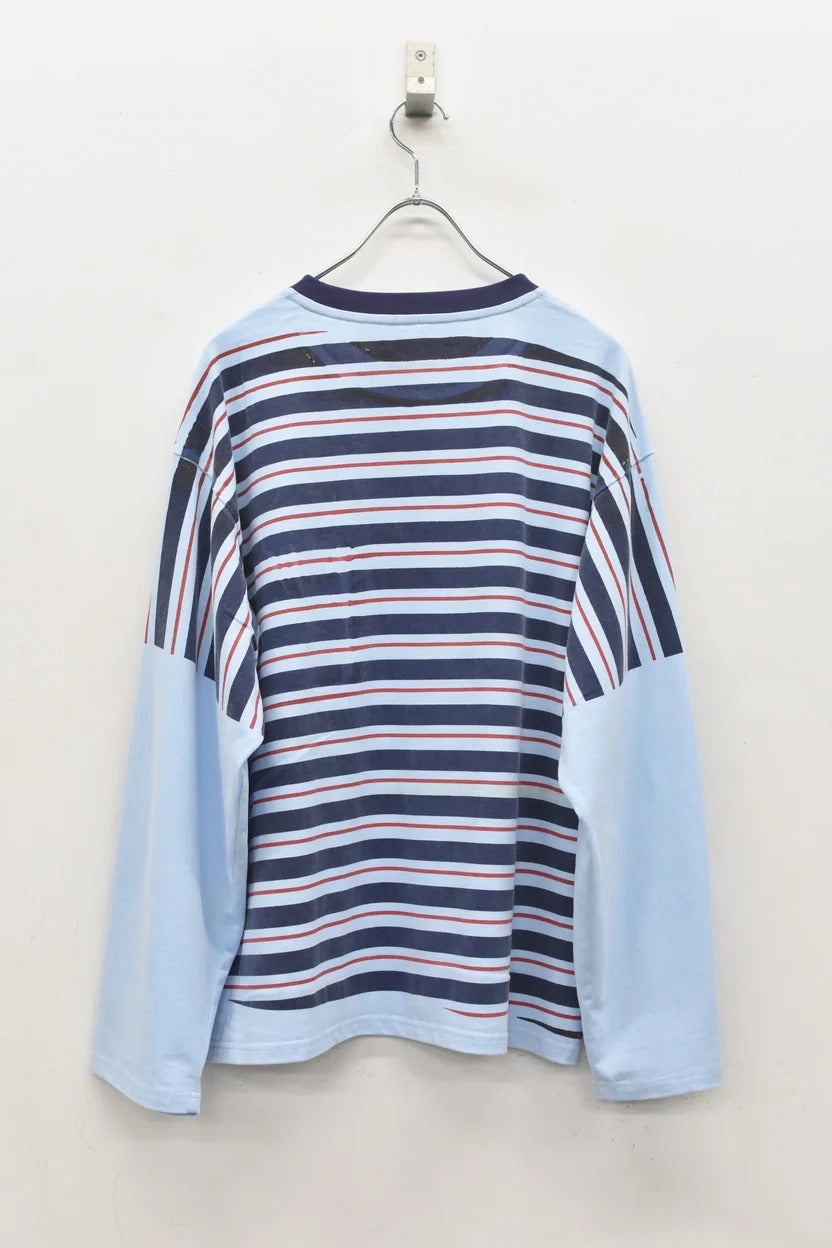 【New Rose】　★ご予約受付中★　DIAGONAL STRIPE PRINT L/S Tee