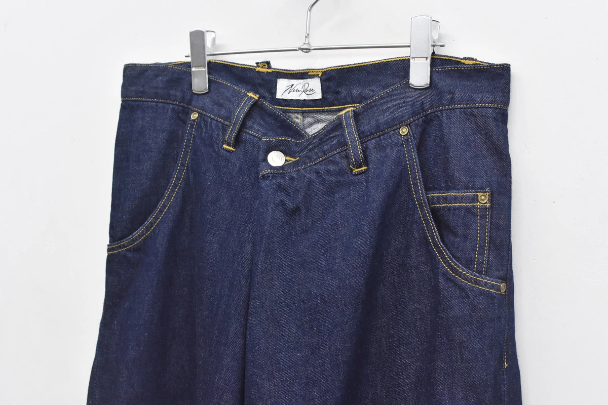 [New Rose]★Now accepting reservations★FOLD THE WAIST PANTS (wash finish)