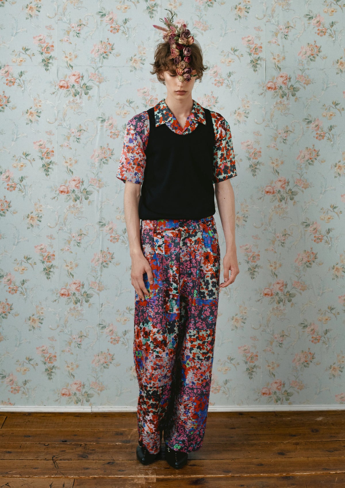[New Rose] CHECK JACQUARD × MOHAIR