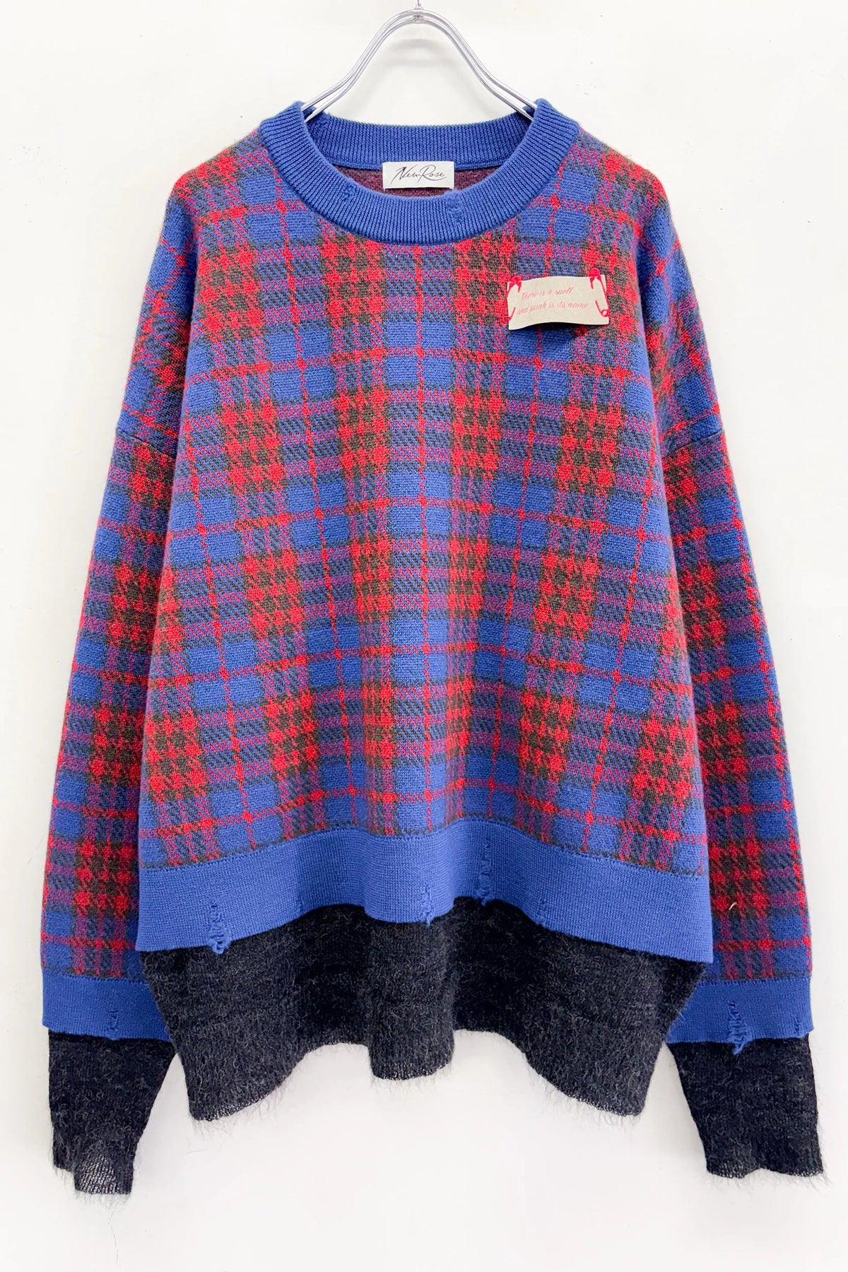 【New Rose】　CHECK JACQUARD × MOHAIR