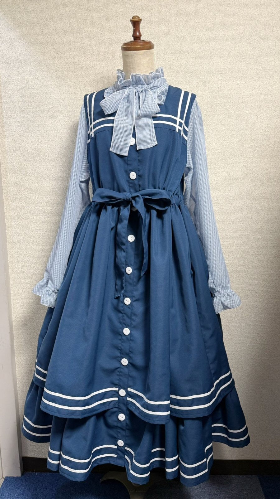 【Physical Drop】フィジカルドロップ　セーラーJSK 【紺×白ライン】