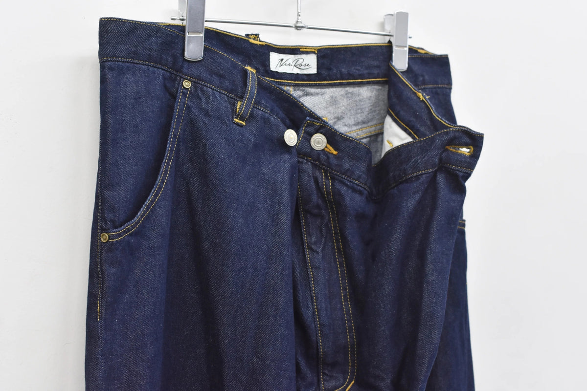 [New Rose]★Now accepting reservations★FOLD THE WAIST PANTS (wash finish)