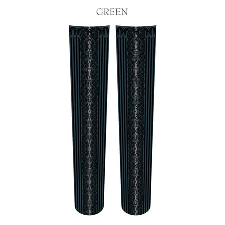 [Sheglit] Sheglit Lace Stripe Over KneeWhite/Green/Purple/Black