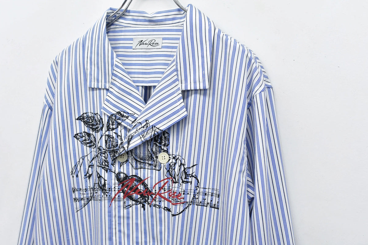 【New Rose】　Pajama Jacket / Embroidery,Print