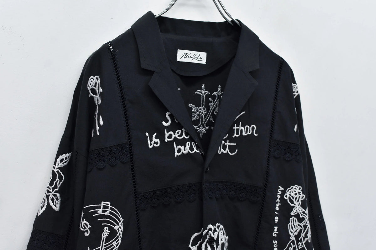 【New Rose】　【Restock】Ladder Race×Embroidery Jacket