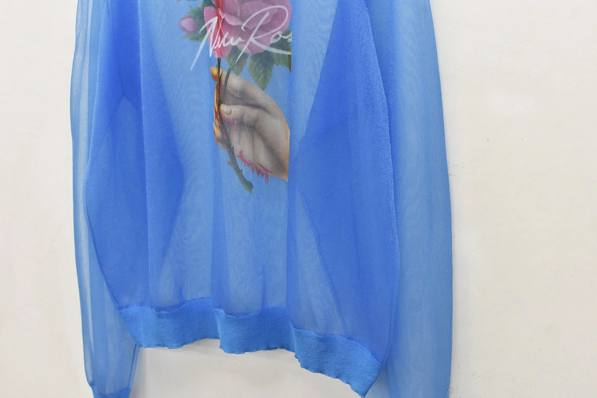 【New Rose】　Sheer Knit Pullover / Airbrush
