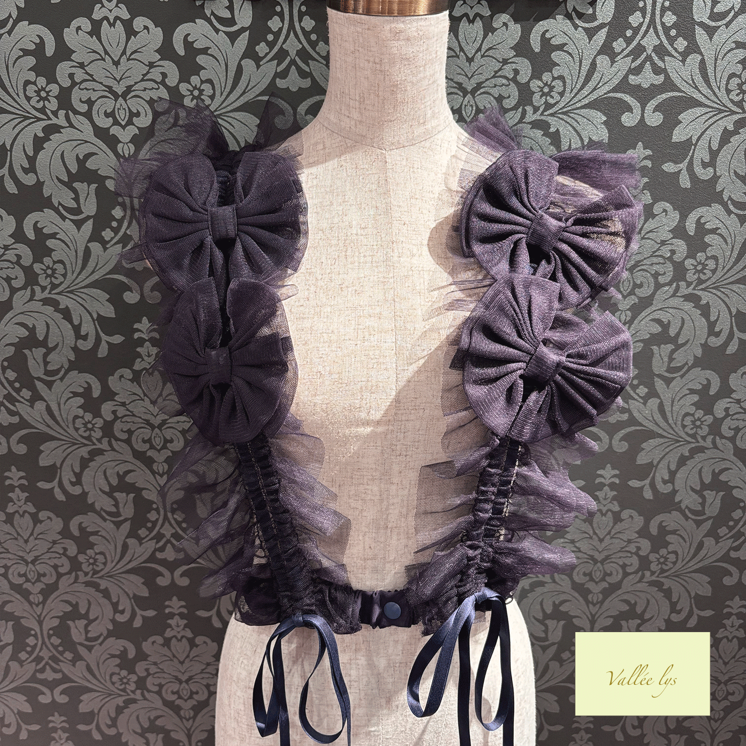 [Vallee Lys] Valleris Nocturne Tul Tule White/Pink/Burdeos/Purple/Grey/Negro