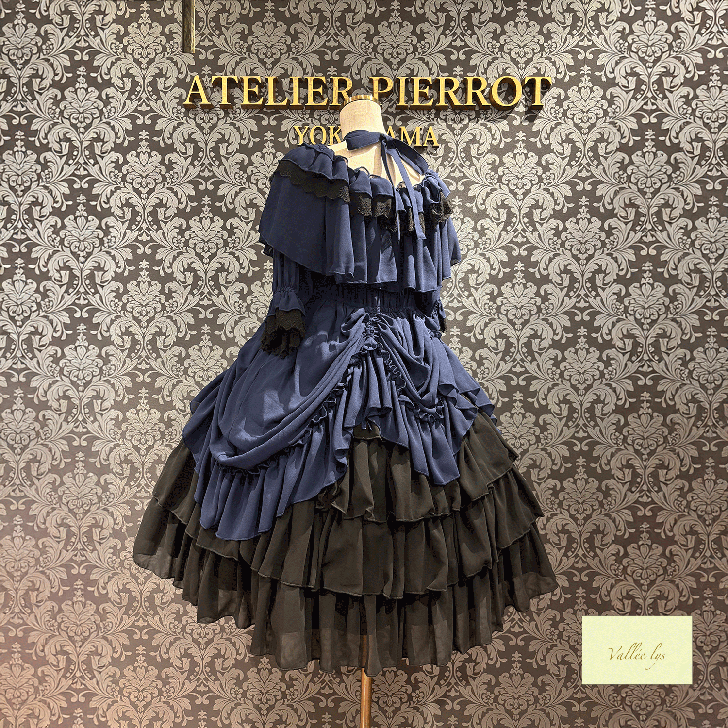 [Vallee Lys] Vallelis祝福的面纱礼服白色/波尔多/紫色/海军/黑色