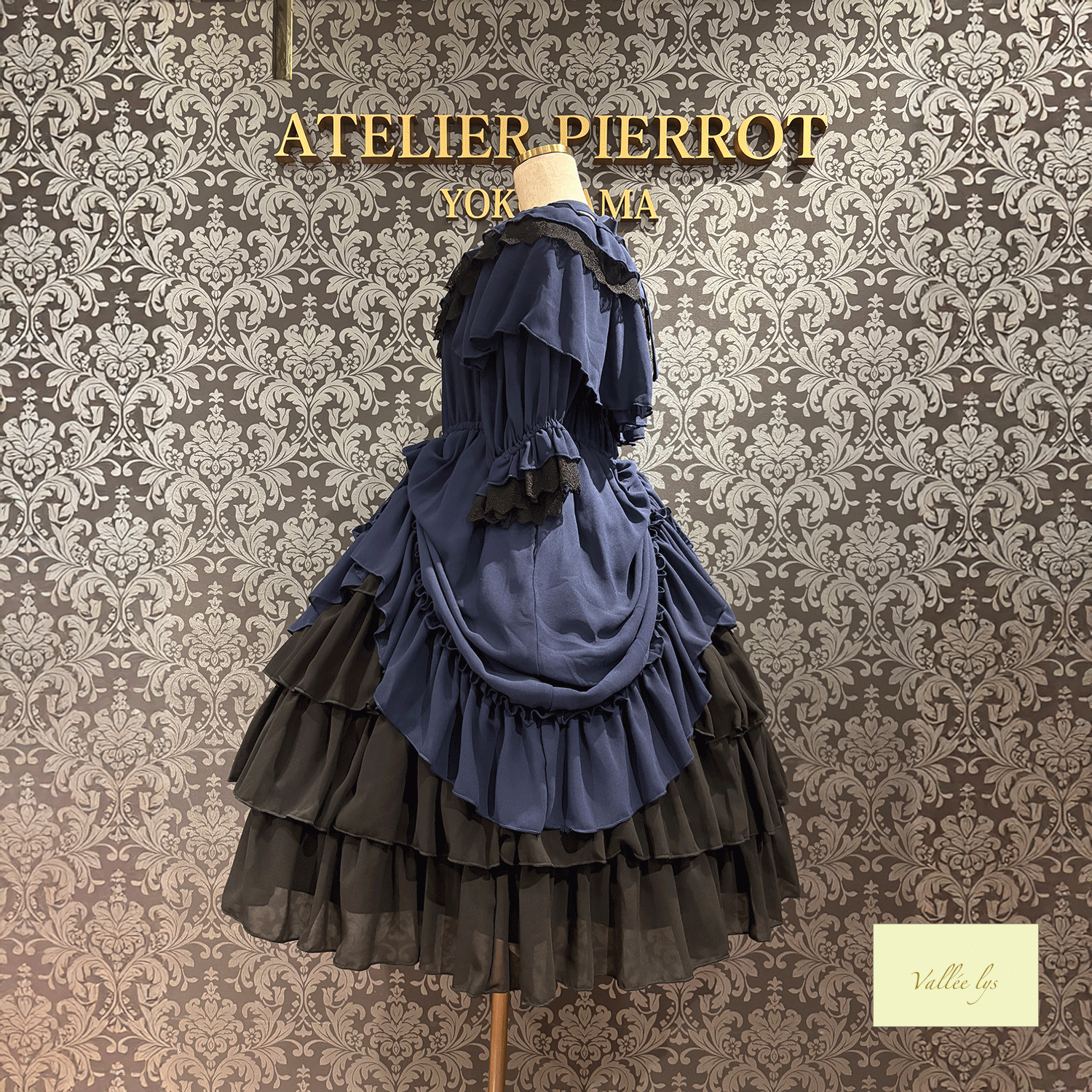 [Vallee Lys] Vallelis祝福的面纱礼服白色/波尔多/紫色/海军/黑色