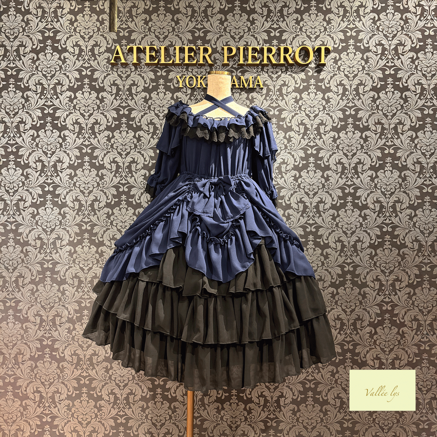 [Vallee Lys] Vallelis祝福的面纱礼服白色/波尔多/紫色/海军/黑色