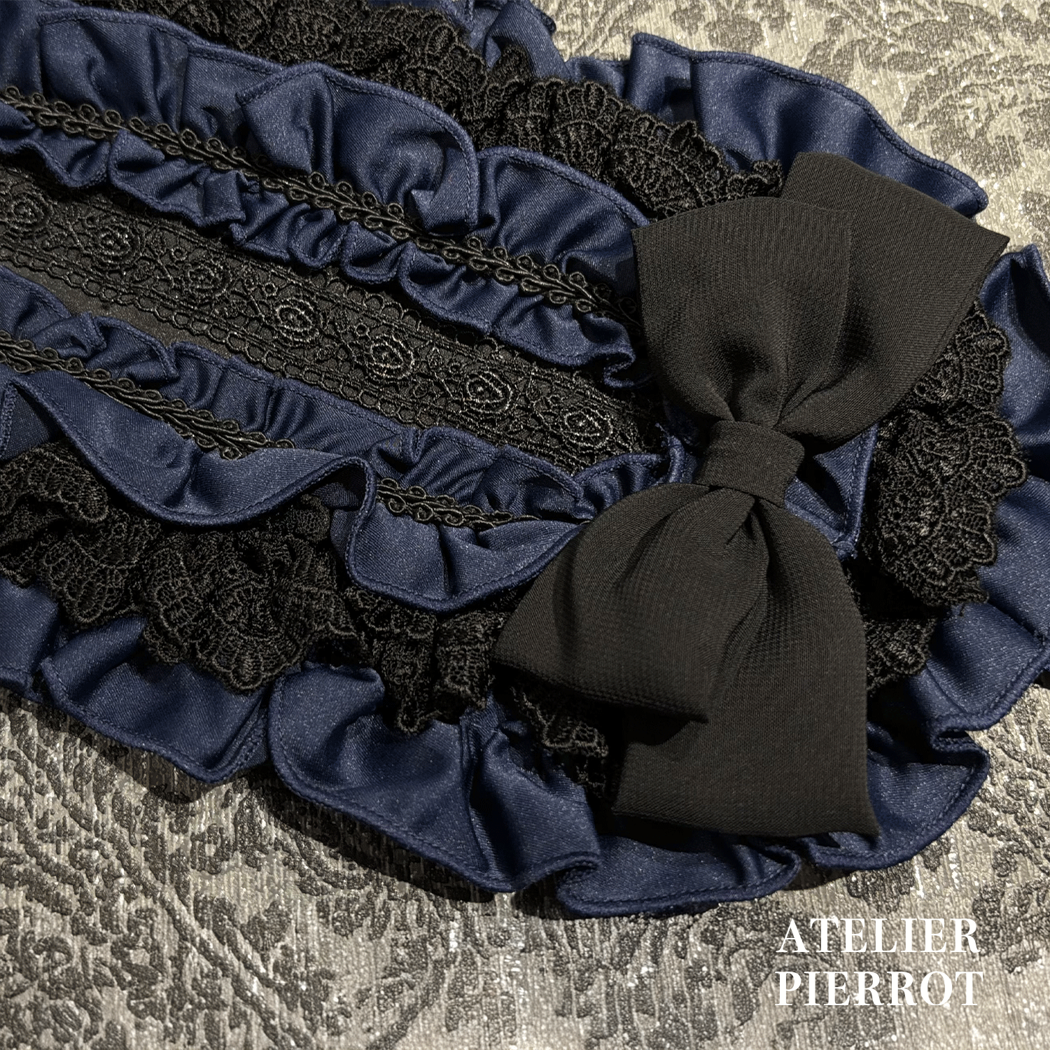 【ATELIER PIERROT】聚集了盛开的头饰白色/波尔多/海军/黑色